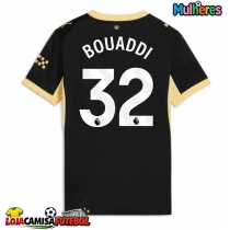 Camisa de Futebol Manchester City Ayyoub Bouaddi #32 Equipamento Secundário Mulheres 2026-27 Manga Curta